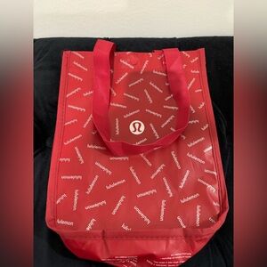 Lululemon Athletica Vibrant Red Tote